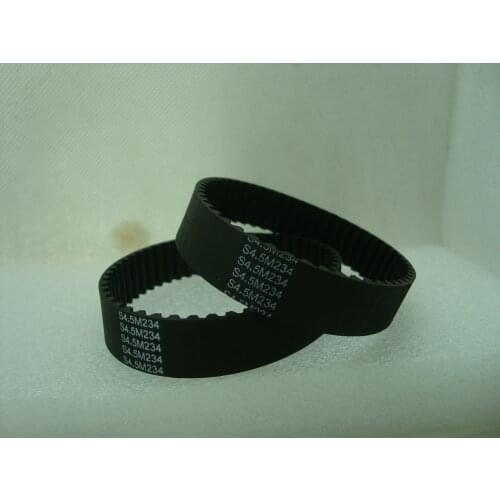 S4.5M tooth type 15mm width 234mm length 52 tooth number round rubber timing belt sell 5pcs on one pack