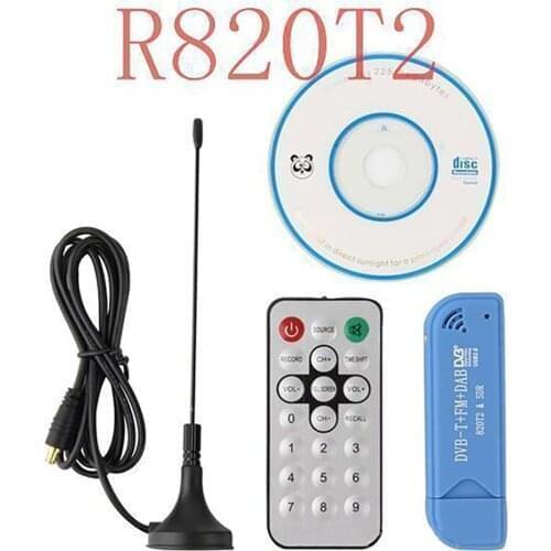 SDR Set Radio receiver R820T2+RTL2832U, Antenna+ Remote+ Software+ wireless USB TV Stick (ADS-B DVB-T DAB FM)