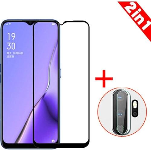 2-in-1 Camera Glass + Screen Tempered Glass For OPPO A9 2020 Screen Protector Glass On OPPO A5 2020 lens Glass