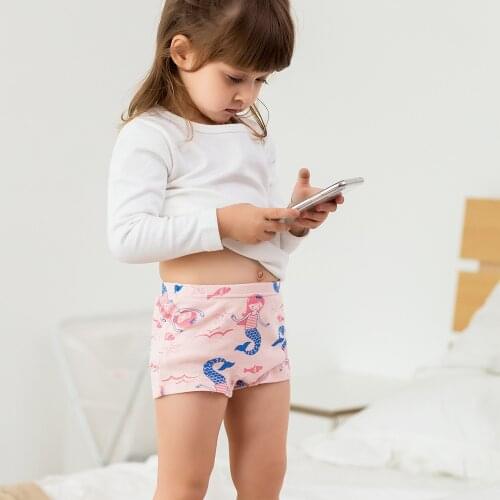 Girls Panties 3pcs Per Pack Cotton Student Kids Underwear Teen Panties Young Puberty Girls Underpant KF305