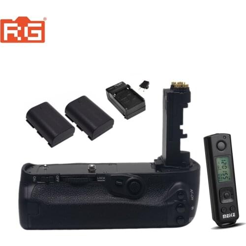 Meike MK-5D4 MK-5DIV Vertical Battery Grip for Canon EOS 5D mark IV as BG-E20 Compatible Camera with 2x LP-E6 Battery+Charger