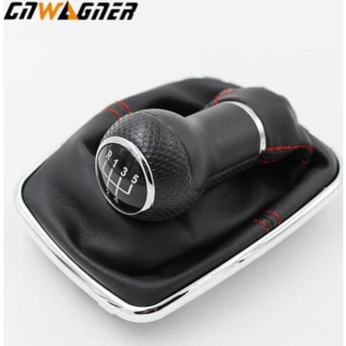 For Volkswagen VW 1999-2004 Golf 4 IV MK4 GTI R32 Bora Jetta 12mm 5 6 Speed Car Gear Shift Knob Lever Shifter Gaiter Boot