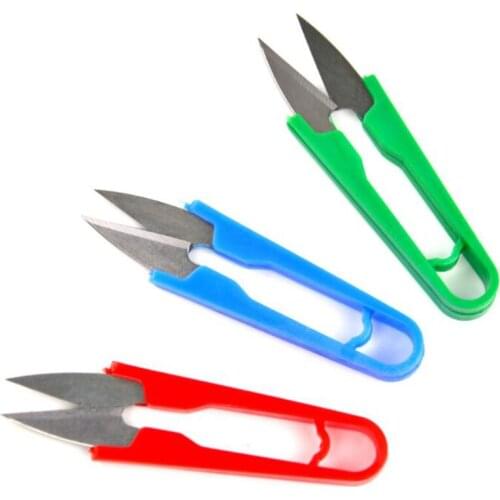 1Pc U Shape Spring Yarn Cutter Tailor Scissors Nippers Cross Stitch Scissors Home DIY Trimming Sewing Embroidery Scissors Nipper