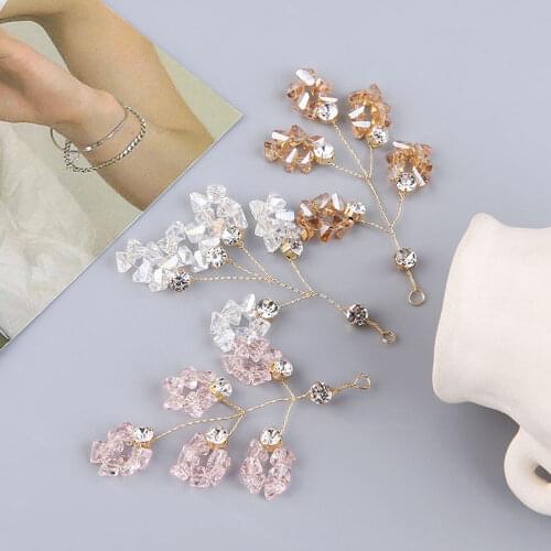 10pcs Crystal Rhinestone Beads Beading Floral Tree bouquet Charms Fit Ornament Earring Necklace Bracelet Accessories