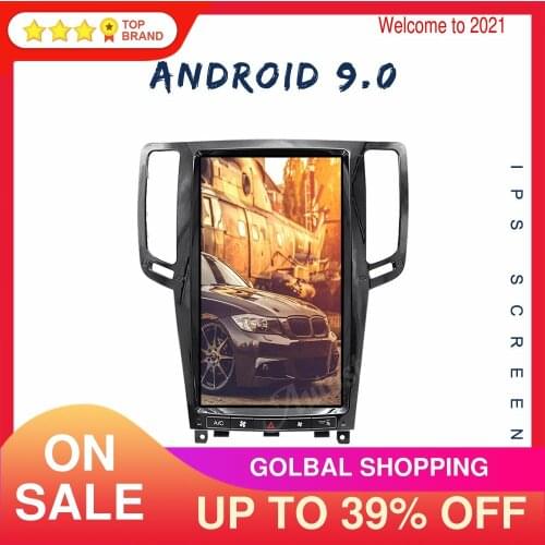 128GB+4GB Andriod 9.0 For Infiniti G25 G35 G37 2007-2015 Tesla Screen Car GPS Navigation Auto Radio Head Unit Multimedia Player