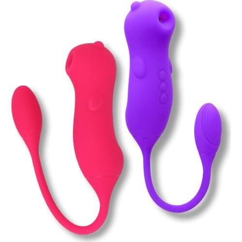 Sucking Vibator Sex Toys For Women G Spot Clitoris Stimulator Clit Nipple Sucker Vibrating Egg Female Masturbator 2 In 1