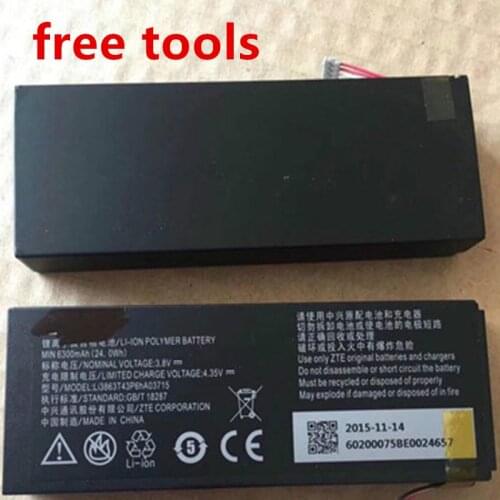 3.8V 6300mAh Li3863T43P6hA03715 MF97V batteria del telefono cellulare Per ZTE SPro 2 / ZTE SPro II Batteria con la Riparazione s