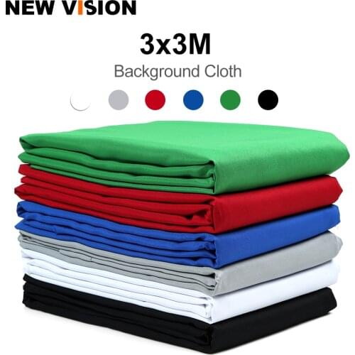 3x3m 3000 x 3000mm Black Green White Blue Red Gray Mixed Non-woven Fabric Photo Photography Backdrop Background Cloth