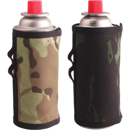 6.5x9.9cm Gas Canister Cover Protector Camping Fuel Cylinder Storage Bag Camping Hiking Gas Cylinder Tank Accessories Outdoor