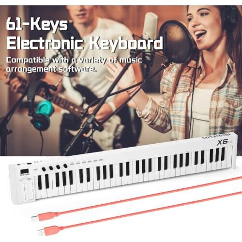 61-Keys Multi-funcation MIDI Keyboard Portable Electronic Piano Digital Orchestrations Keyboard Musical Instruments