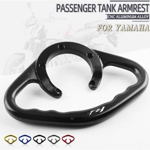 JDSOON Motorcycle Accessories Passenger Handgrips Hand Grip Tank Grab Bar Handles Armrest Fit For YAMAHA FZ1 2006-2013 LOGO fz1