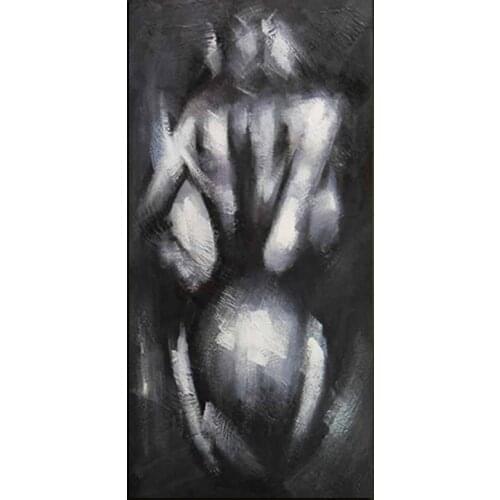 Large Feautiful Nude-Sexy Girl Portrait Modern Abstract Oil Painting On Canvas For Bedroom Living Room Wall Art Home Decoration