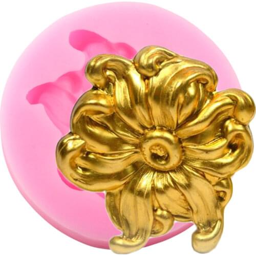 Flower Silicone Mold Cupcake Topper DIY Party Fondant Cake Decorating Tools Chocolate Gumpaste Moulds Candy Resin Clay Molds