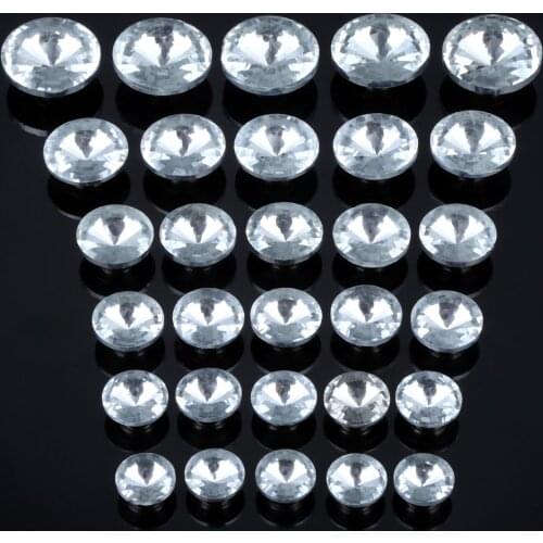 10Pcs 16/18/22/25mm Decorative nails Diamond Crystal Upholstery Nails Buckle Button Tack Stud Pins Furniture Sewing Decoration