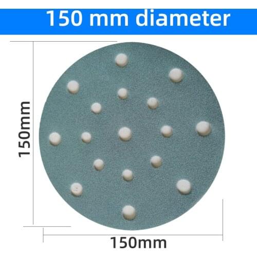 100 Pcs For FESTOOL Dry Sanding Paper Garnet Sandpaper 6 Inches 17 Holes P80-400 Disc Sander Abrasive