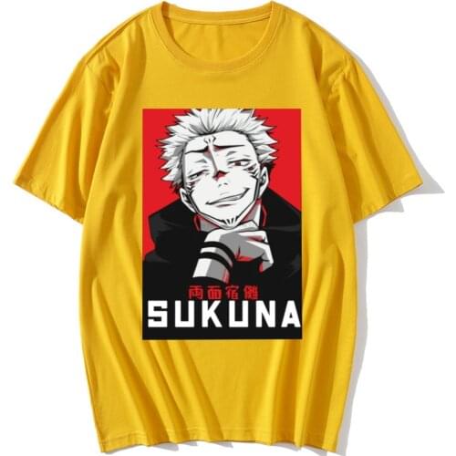 Jujutsu Kaisen Itadori Yuji Fushiguro Megumi Kugisaki Nobara TShirt for Men Satoru Gojo Manga Humor Summer Tee T Shirt
