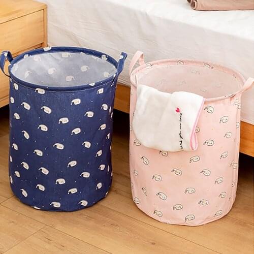 Laundry Basket Foldable Waterproof Dirty Clothes Storage Basket Hamper Children Toy Storage Basket Portable Laundry Organizer