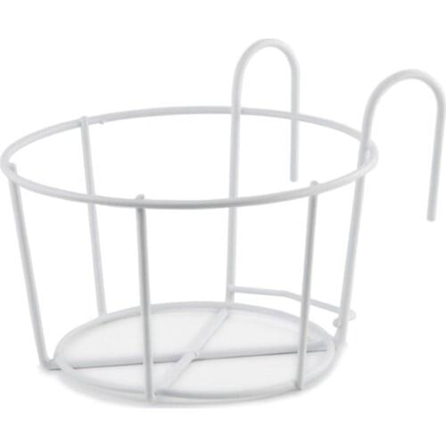 Metal Garden Tool Hanging Basket Pot Holder Balcony Plant Shelf With Hook Indow Iron Bonsai Stand Decoration Flowerpot Bracket