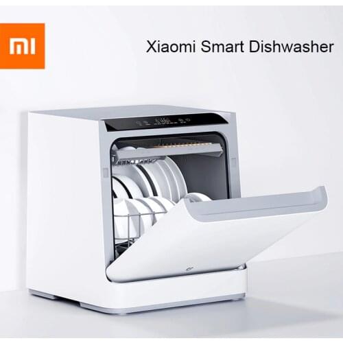 Xiaomi Mijia Dishwasher Mini Smart Sterilization Countertop Table Dish Washers Ultrasonic Cleaner Machine Mijia App Control
