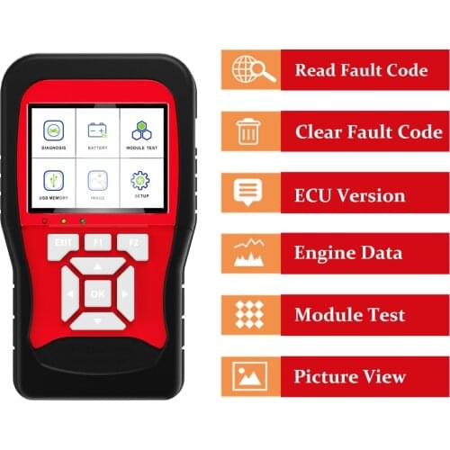 Multi-Language Motorcycle Diagnostic Scanning Tool For KTM YAMAHA PIAGGIO BENELLI Intelligent Moto Scan Tool PK JDiag M100
