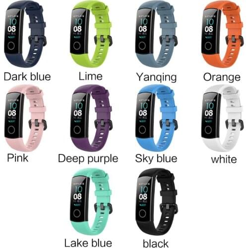 Anti-scratch Soft Silicone Watch Band Sports Wrist Strap Replacement for Huawei Honor 5/4 Sports Bracelet Accessories C7AA