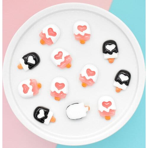 Set of 100pcs lovely hand paint ice lolly cute resin Cabochon for Kawaii Decoden DIY Projects