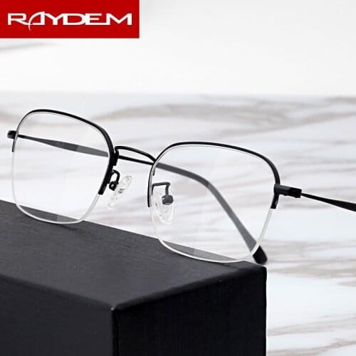 2018 New Cheap Finished myopia glasses Anti-Blue-ray Optical Nearsighted Glasses plastic half-rim shortsighted Eyeglasses