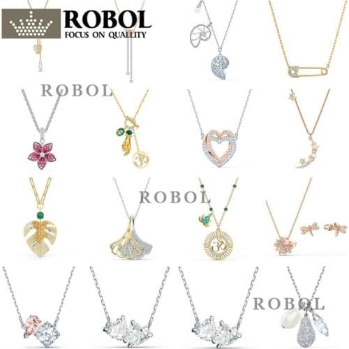 High Quality Original SWA Necklace with Original Engraved Woman Fashion Jewelry Gift Party Party Jewelry Free Shipping