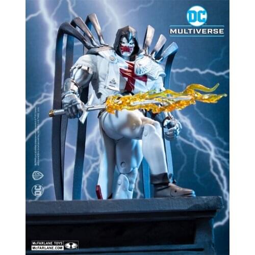 Original Mcfarlane DC Batman: Sword of Azrael Azrael Anime Action Figur Toy for Child Halloween Gift