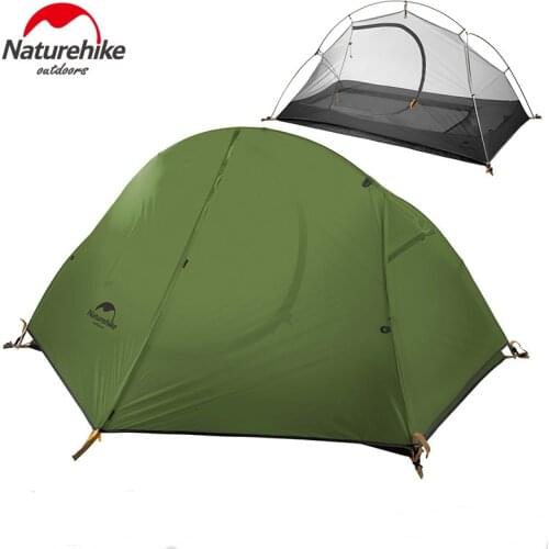 Naturehike 1.5KG ultralight tent 1 person outdoor camping hiking aluminum waterproof Single tents factory sell