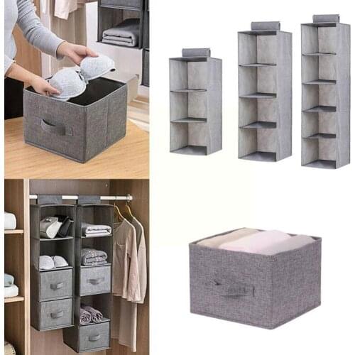 Wardrobe Hanging Storage Bag Interlayer Drawer Type Closet Holder Hangers Organizer Hanging New Portable Clothes Organizer Y5S2