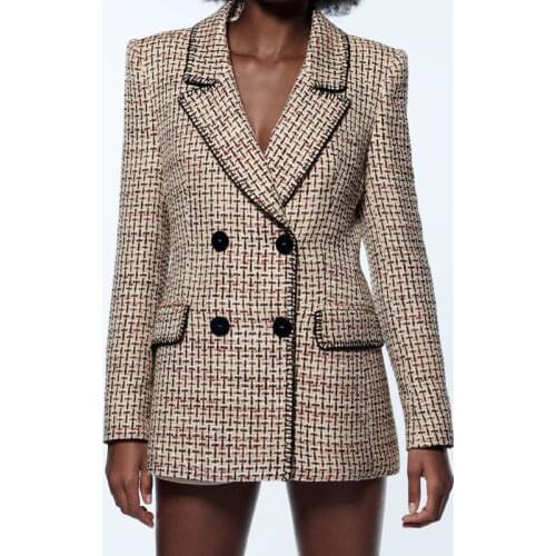 Женские твидовые пиджаки QIWN China At AliExpress