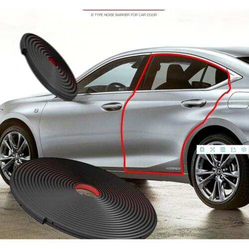 5M Car Door Seal Strips Stickers B Shape Weatherstraps Rubber Seals for Peugeot 206 207 208 307 308 406 407 408 508 2008 3008
