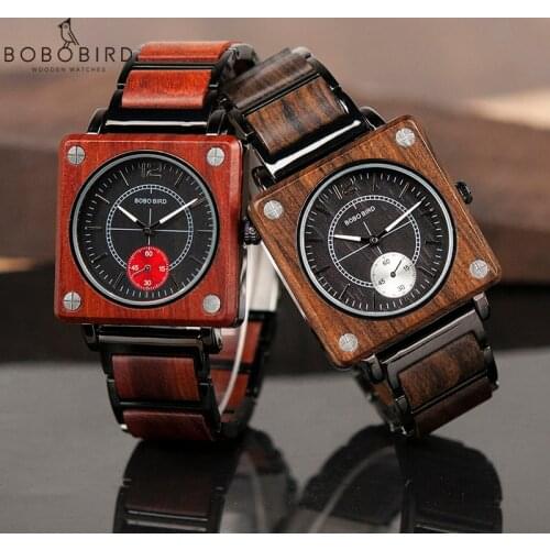 BOBO BIRD Top Brand Luxury Mens Watch Quartz Wood Watch Women Great Gift relogio masculino Accept Logo Drop Shipping V-R14