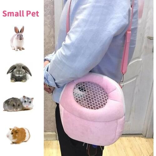 1Pc Pet Carrier Backpack Rabbit Chinchilla Hamster Travel Bag Breathable Small Pet Outing Bags Guinea Pig Carry Pouch Bags
