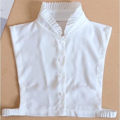 Detachable shirt Sweater Fake Collar Women Decorative Blouse Top Women Clothes Accessories female autumn winter shirts mesh