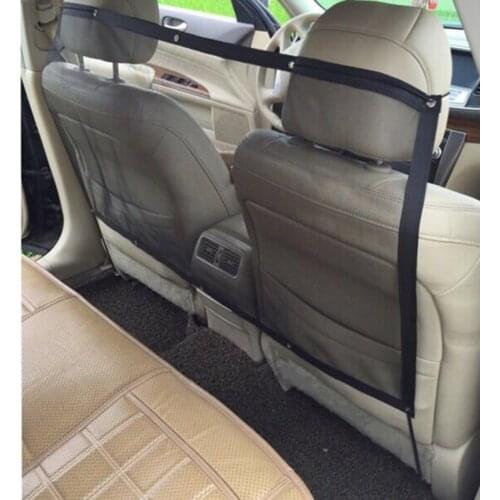 Lanke Car Barrier Pet Protection Backseat Mesh Dog Car Divider Net with Adjusting Rope and Hook "115*62cm"