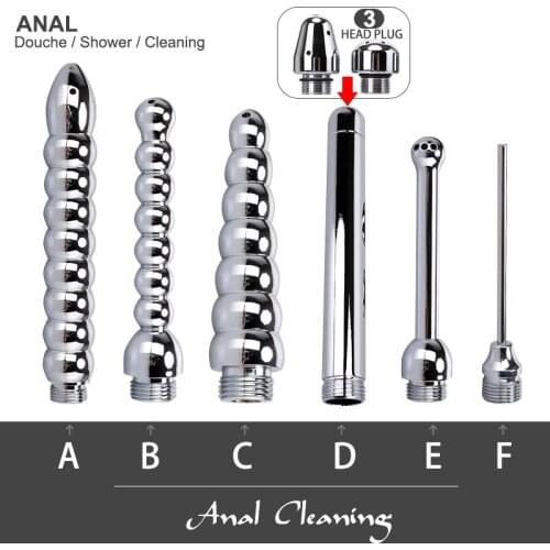 Hot Sale Biedt Anal Douche Vaginal Cleaner Wash Cleansing Enema Shower Head Bidet Faucet for Anal Cleaning Butt Plugs Tap