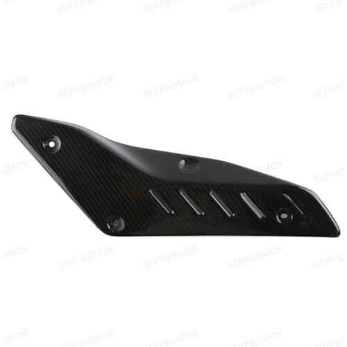 Carbon Fiber Exhaust Muffler Pipe Heat Shield Guard Cover For Yamaha MT10 MT-10 2016 2017 2018