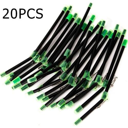 20pcs Sea Fishing Anti-Tangle Feeder Boom Luminous Anti Tangle Booms With Snaps Tube Balance Connector Tackle Anti Tangle