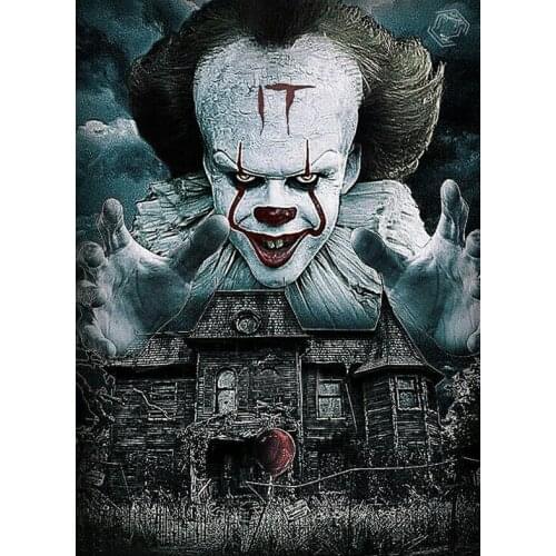 SHANSHIYOUPIN DIY Diamond Embroidery Halloween Horrors 5D Diamond Painting Cross Stitch Full Square Rhinestone Mosaic Home Decor