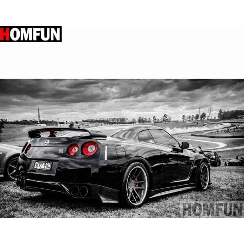 HOMFUN Full Square/Round Drill 5D DIY Diamond Painting "Black car" Embroidery Cross Stitch 5D Home Decor Gift A14841