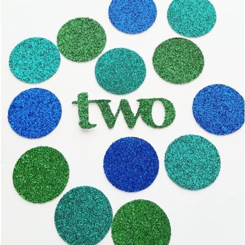 Glitter Peacock Themed personalized number Birthday Confettis for Baby Shower Table Decoration party wedding scatters cards