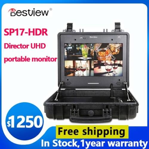 Bestview SP17-HDR box-mounted 4K camera director large monitor SDI/HDMI signal