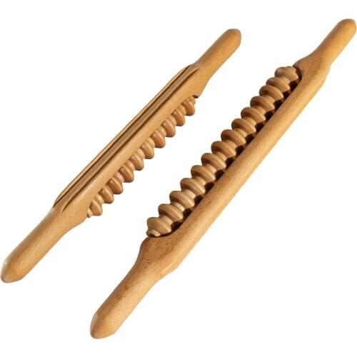 Beech Gua Sha Massage Tool Muscle Roller Sticks Massager for Release Back Neck Pain Massager