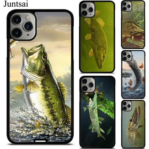 Pike Fishing Bait Spinner Case Fundas For iPhone 12 Mini 11 Pro Max 7 7Plus 6S 5S SE 2020 8 8Plus X XS Max XR
