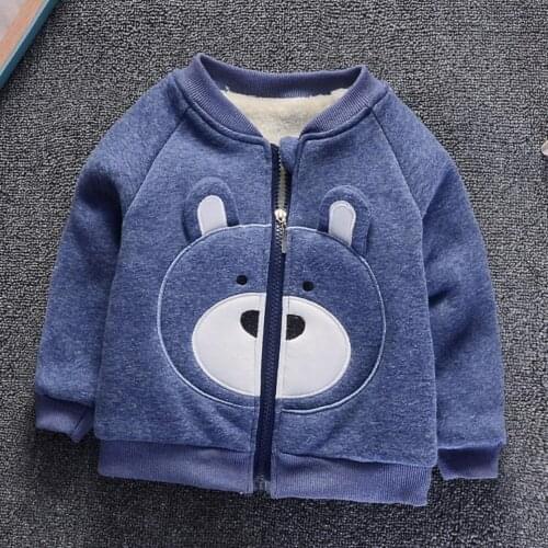 Toddlle Baby Boys Winter Coats Infant Cartoon bear Coat for girls children Arctic wool warm coat Jacket Thicking Outerwear