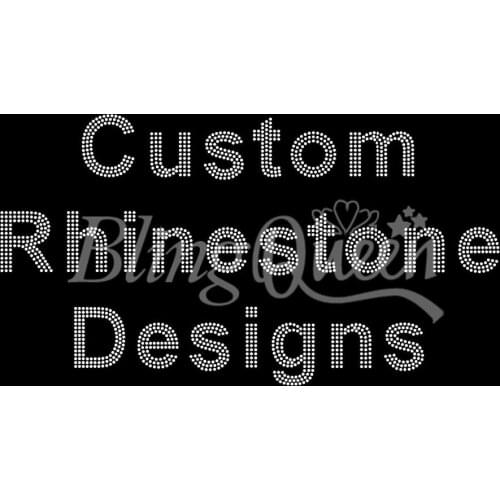 BlingQueen 25PCS/LOT Custom Rhinestone Designs