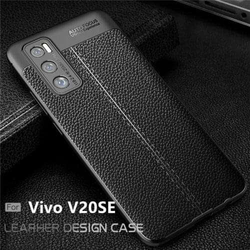 For Vivo V20 SE Case For Vivo V20 SE Capas Bumper TPU Leather For Fundas Vivo S7 S6 U3 Y30 Y70S IQOO Neo 3 U1 Z1X V20 SE Cover