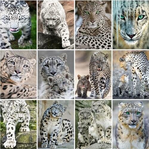 Evershine 5D DIY Diamond Painting Full Square Animals Diamond Embroidery Leopard Cross Stitch Rhinestone Mosaic Home Decoration